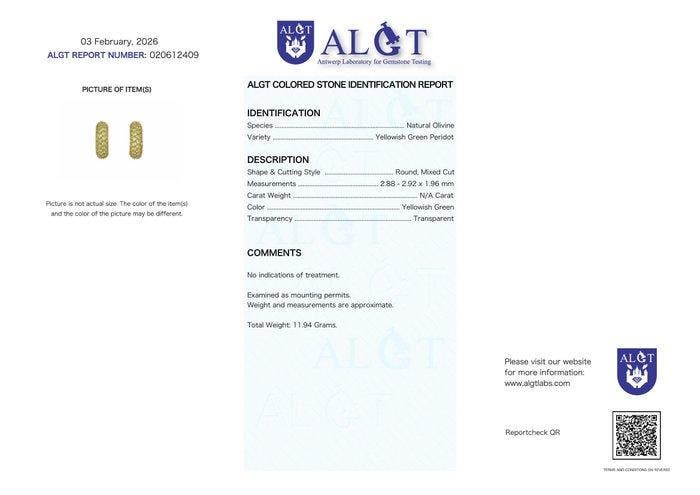 Zonder minimumprijs - Oorbellen Zilver - Peridot -, Bijoux, Sacs & Beauté, Boucles d'oreilles