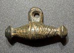 Époque Viking Bronze Pendentif amulette stylisé en forme du