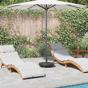 vidaXL Parasolvoet Art Deco Zwart Ø 45 x 39,5 cm IJzer, Verzenden