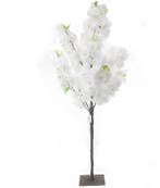 Bloesemboompje Zijden bloemen Wit 120 cm per stuk, Huis en Inrichting, Woonaccessoires | Kunstplanten en Kunstbloemen, Nieuw