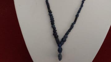 Oud-Romeins, Keizerrijk Glas Romeinse glazen kralen ketting,