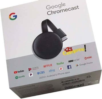 Google Chromecast V3 in Doos (Google Producten), Ophalen of Verzenden