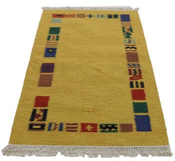 Kelim - Tapis - 160 cm - 90 cm - Couleurs naturelles