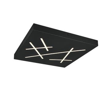 Trio SNIP plafondlamp | LED | mat zwart | 50 x 50 cm | IP20, Verzenden, Nieuw