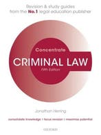 Criminal Law Concentrate 9780198759140 Jonathan Herring, Verzenden, Gelezen, Jonathan Herring