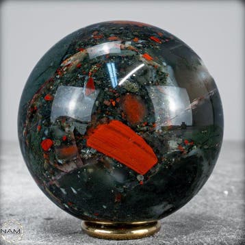 Zeldzame natuurlijke drakenbloedjaspis Sphere uit Afrika-