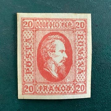 Roemenië 1860 - 20 Para rood - MH - Michel 13x