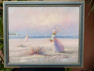 J. Miller (XX) - Elegant Ladies on the Beach