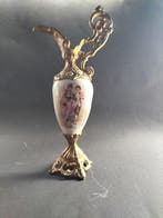 Urn (2) - Verguld brons, Zacht porcelein - Par Aguaniles