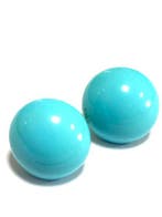 Zonder minimumprijs - Oorbellen Zilver Turquoise, Handtassen en Accessoires, Oorbellen, Nieuw