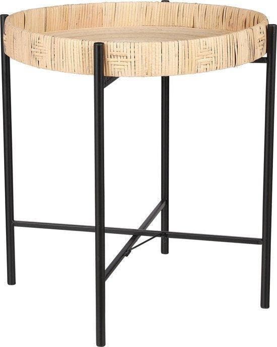 2dekans | Mica Decorations Kaj Bijzettafel - H51 x Ø45 cm -, Huis en Inrichting, Tafels | Salontafels, Ophalen of Verzenden
