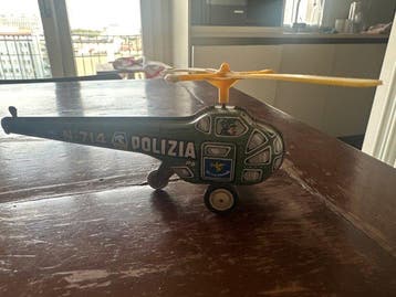 Sconosciuto - Speelgoed helikopter Elicottero Polizia e areo, Antiek en Kunst