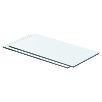 vidaXL Schappen 2 st 40x15 cm glas transparant, Verzenden