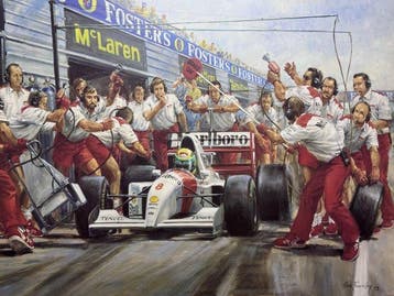 Mclaren - Ayrton Senna - 1993 - Gravure, Collections