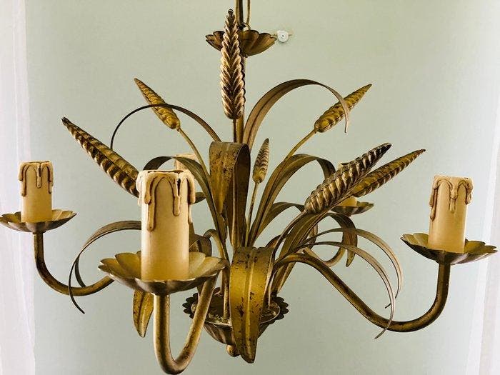 Hans Kogle style - Lustre - Lampe XL Koren Rare - Style, Antiquités & Art, Curiosités & Brocante