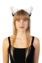 Haarband Grote Furry Oortjes Wit Zwart Beer Vos Diadeem Dons, Kleding | Dames, Ophalen of Verzenden, Nieuw