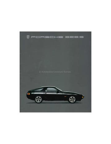 1985 PORSCHE 928 S BROCHURE DUITS