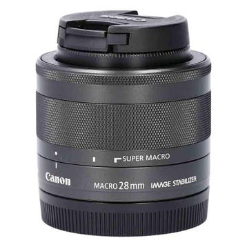 Canon EF-M 28mm f/3.5 Macro IS STM met garantie, Ophalen of Verzenden, Gebruikt