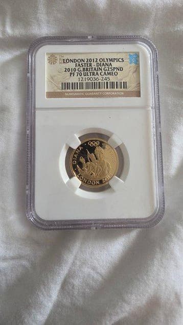 Royaume-Uni. Elizabeth II. 25 Pounds 2010 NGC PF70 Ultra