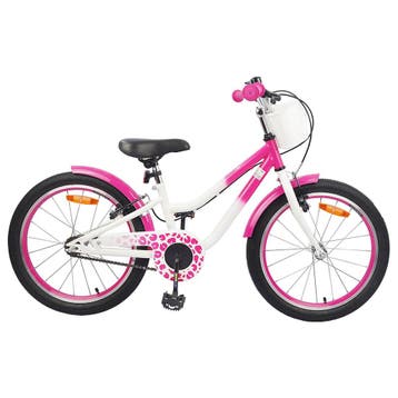 vidaXL Kinderfiets 18 Inch voor 5-7 jaar oud Roze, Verzenden