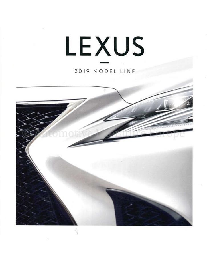 2019 LEXUS PROGRAMMA BROCHURE ENGELS (USA), Boeken, Auto's | Folders en Tijdschriften