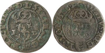 Schilling 1586, Polen Stephan Bathory 1576-1586, Verzenden, België