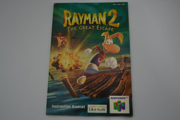 Rayman 2 - The Great Escape (N64 EUR MANUAL), Consoles de jeu & Jeux vidéo, Consoles de jeu | Nintendo Consoles | Accessoires