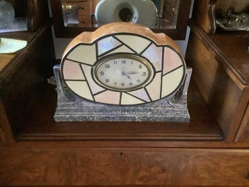 pendule - majolique wasmuel - Art Deco Aardewerk - 1910-1920