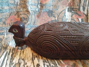 Grote vintage Waka Huia - jaren zeventig - Maori -