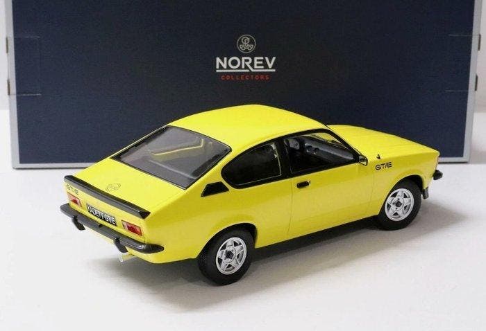 Norev 1:18 - Model coupé - Opel Kadett C - GT/E 1977 - Geel, Hobby & Loisirs créatifs, Voitures miniatures | 1:5 à 1:12