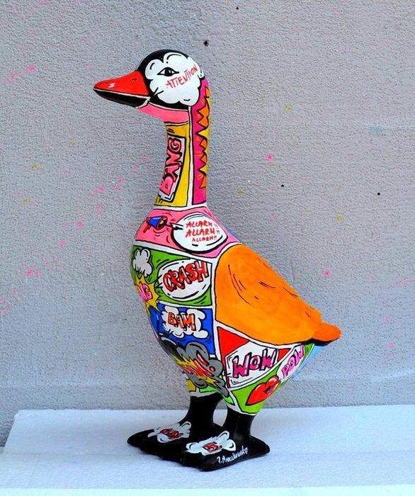 Patrycja Mroczkowska - Pop Art Goose, Antiquités & Art, Art | Objets design