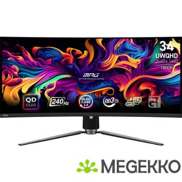 MSI MPG 341CQPX QD-OLED 34  Quad HD OLED Monitor, Verzenden, Nieuw