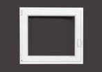 PVC raam draai kiep b90xh70 cm wit, Gevelraam of Ruit, Minder dan 80 cm, 80 tot 120 cm, Nieuw