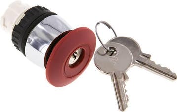 Fixation de lactionneur 22mm Bouton darrêt durgence rouge, Verzenden