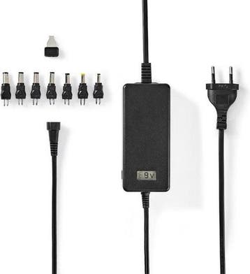 Universele adapter - Universele oplader - 36W - Zwart - Nedi, Verzenden, Nieuw