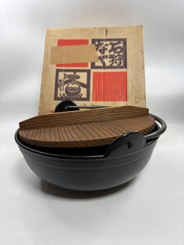 1980–2000 - Pan - Ishigaki pot, Sukiyaki Pot - IJzer -, Antiek en Kunst