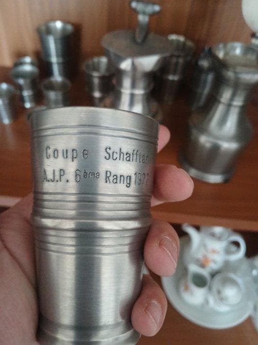 AG SIGG - Zitgroep (14) - Tin, Antiquités & Art, Antiquités | Ustensiles de cuisine