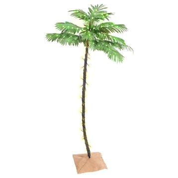 vidaXL Palmboom LED 96 LEDs warmwit 180 cm, Verzenden, Nieuw