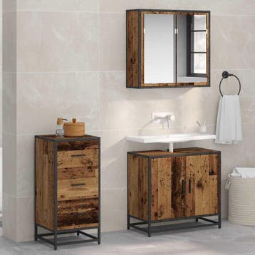 vidaXL Dressoir Oudhout 35.5 x 35 x 76 cm, Verzenden