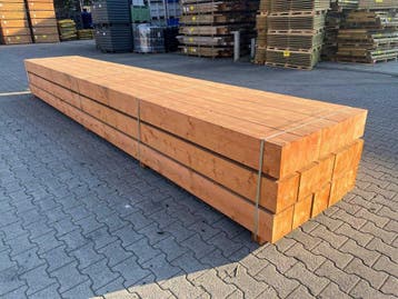 (15x) Red Class Wood paal 20x20x600cm, Nieuw