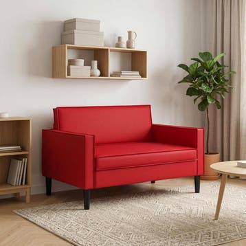 vidaXL XXL-fauteuil Rood Kunstleer, Verzenden, Nieuw