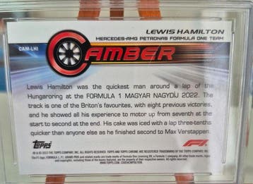 LEWIS HAMILTON #CAM-LHI – 2023 TOPPS CHROME F1 – CAMBER, Verzamelen, Nieuw