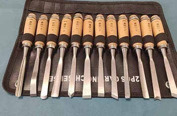 Ichibu Harada 12-Piece Chisel Set - Snijwerk Hout - Japan