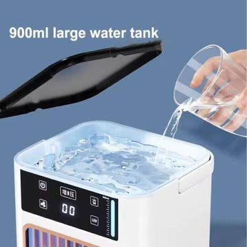Draagbare Air Conditoner - USB Luchtkoeler Ventilator 900ml, Verzenden, Nieuw