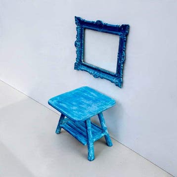 Decoratief ornament (2) - Frankrijk - Tafel en kader, stijl, Antiek en Kunst