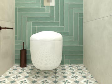 Wandtegel Ragno Sense Oxid Langwerpig Groen Mat 6,5x39,5, Nieuw, 20 tot 40 cm, 10 m² of meer, Wandtegels