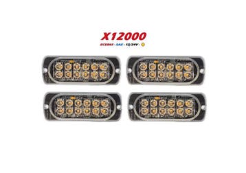 Led Flitser 4 stuks Hoog kwaliteit Ultra Dun en Super Fel 12, Auto-onderdelen, Ophalen of Verzenden, Nieuw