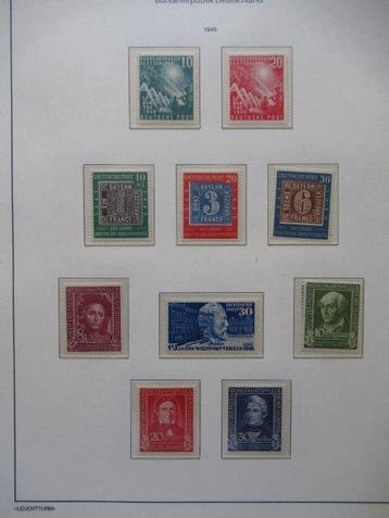 Allemagne 1949/1955 - Neuf sans charnière, collection de, Gestempeld