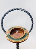 Cendrier - Mid-Century Wrought Iron Floor Ashtray with