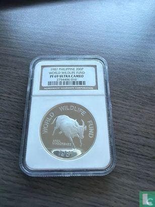 Filipijnen 200 piso 1987 (PROOF) 25th anniversary of Wor..., Verzenden, Losse munt